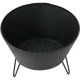 Vuurschaal - zwart - staal - 44x40 cm