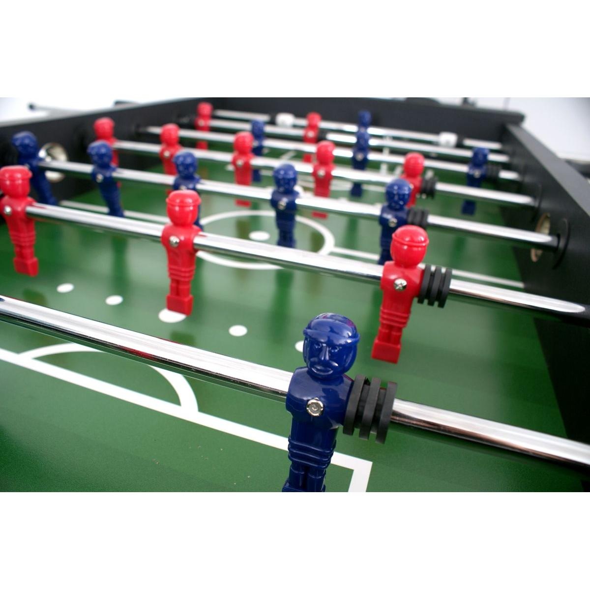 Voetbaltafel - zwart - 142x76x88cm