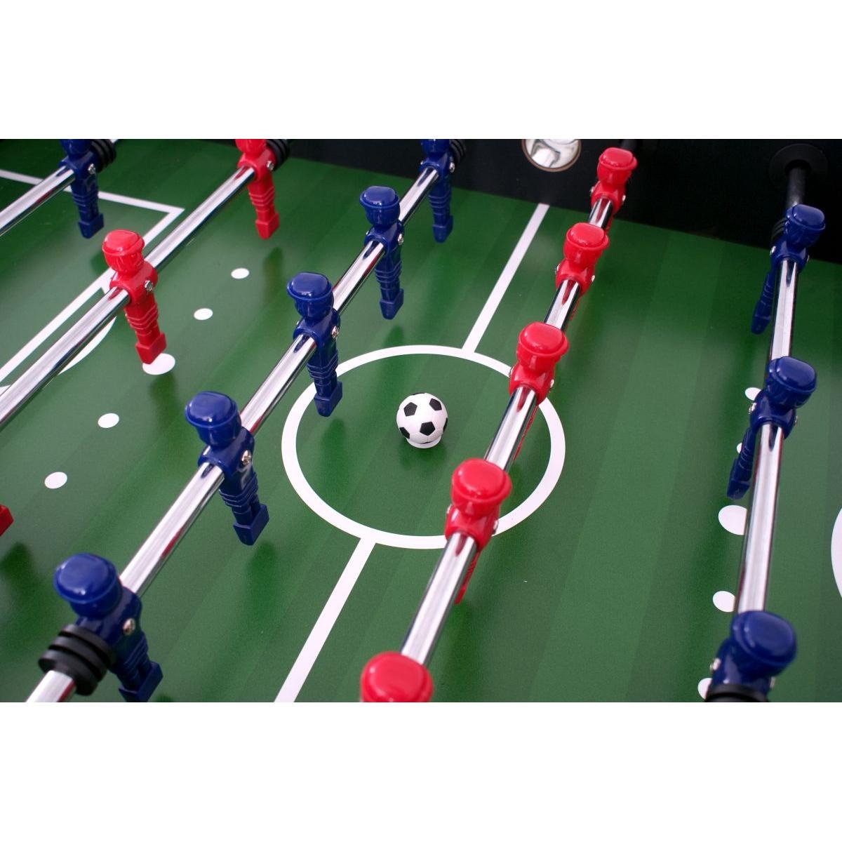 Voetbaltafel - zwart - 142x76x88cm