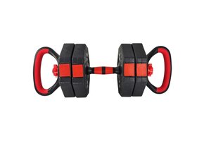 Verstelbare kettlebell  -10kg - composiet - 3-in-1