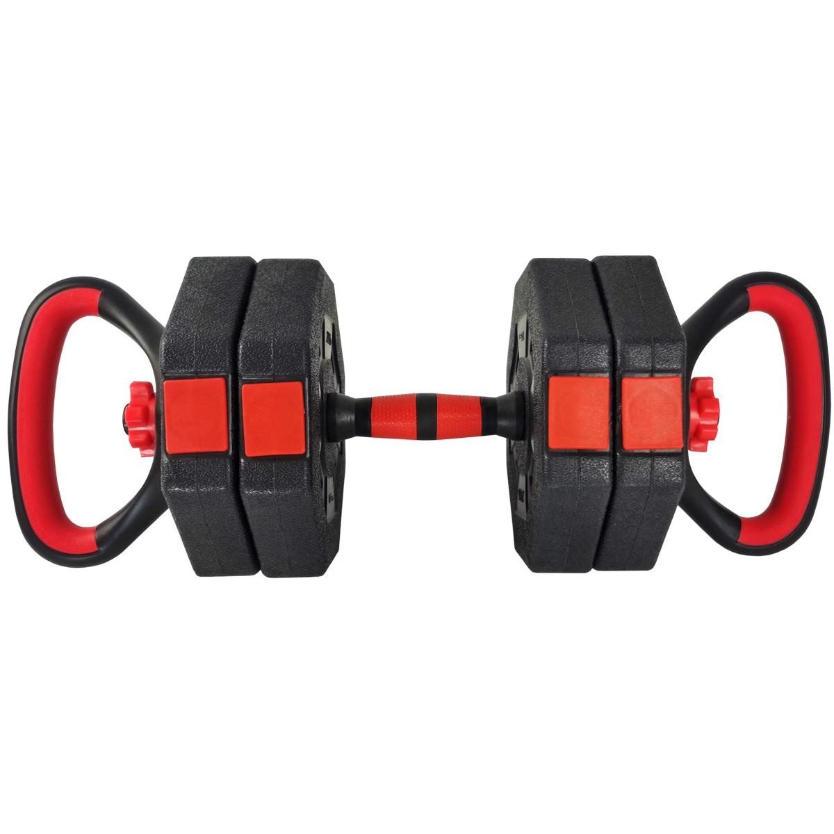 Verstelbare kettlebell  -10kg - composiet - 3-in-1