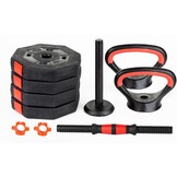 Verstelbare kettlebell  -10kg - composiet - 3-in-1