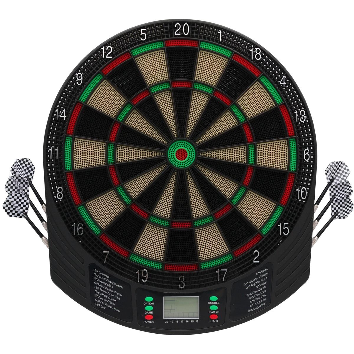 Elektronisch dartbord - tot 8 spelers - 47x47x2cm