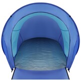 Pop-up strandtent - 200x120x110/90 cm - blauw