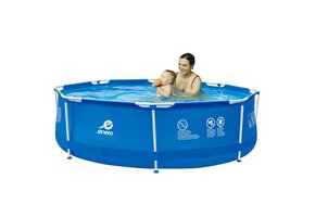 Opzetzwembad - blauw - met filterpomp - 300x76cm