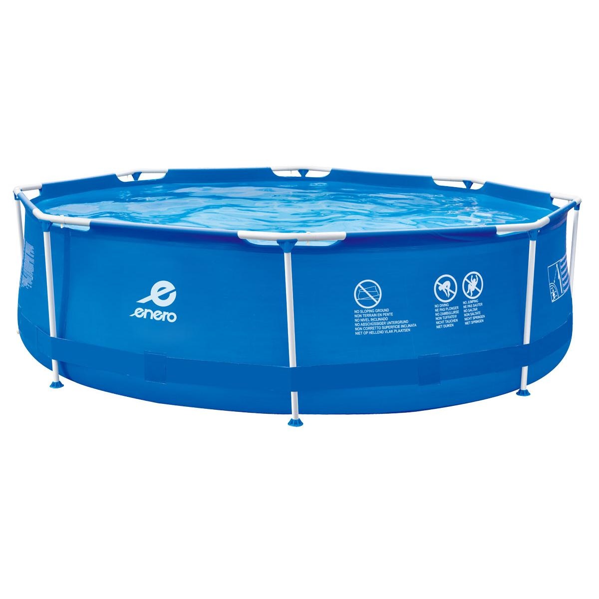 Opzetzwembad - blauw - met filterpomp - 300x76cm