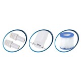 Opzetzwembad - blauw - met filterpomp - 300x76cm