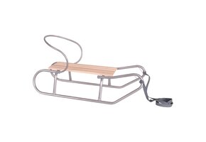 Slee met rugleuning - metaal - 120x40x80cm