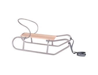 Slee met rugleuning - metaal - 120x40x80cm