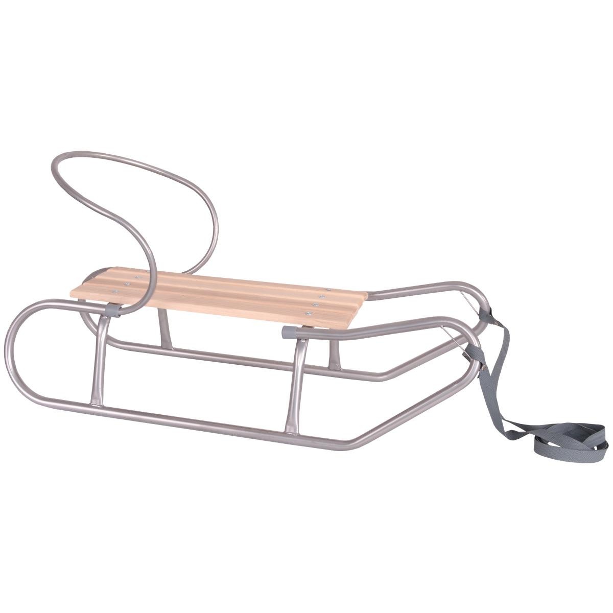 Slee met rugleuning - metaal - 120x40x80cm