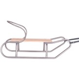 Slee met rugleuning - metaal - 120x40x80cm