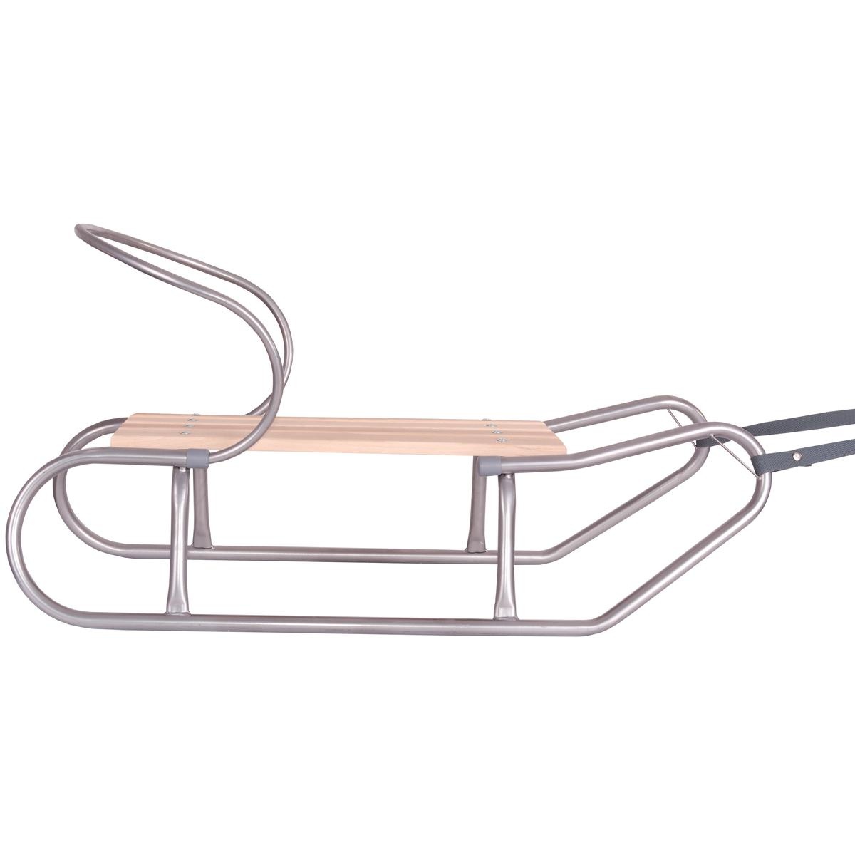 Slee met rugleuning - metaal - 120x40x80cm