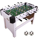 Voetbaltafel - wit - 121x61x79 cm