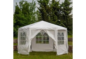 Partytent - zeshoekig - 2x2x2m - wit