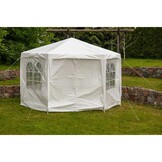 Partytent - zeshoekig - 2x2x2m - wit