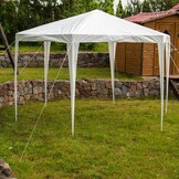Partytent - zeshoekig - 2x2x2m - wit
