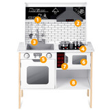 Kinderkeuken - hout - 95x70x29,5 cm