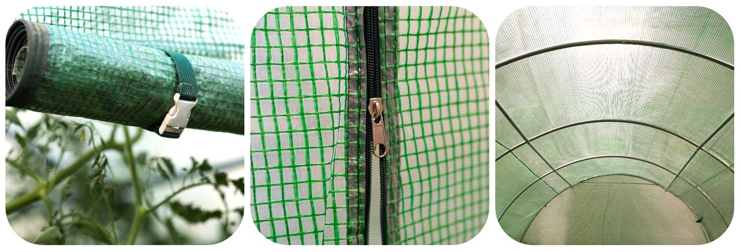 Kashoes voor tunnelkas - groen - 3x6m