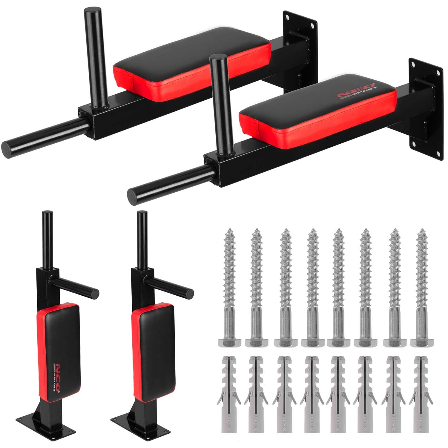 Optrekstang - voor pull-ups - muurbevestiging