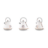 Elektrische waterkoker - met thermometer - 1,7L - wit - 26x22x15cm