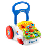 Loopwagen met muziek - wit - 2-in-1 - 40,5x36x46 cm