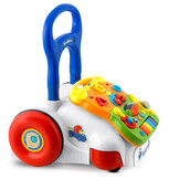 Loopwagen met muziek - wit - 2-in-1 - 40,5x36x46 cm