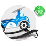 Hobbel politieauto - hout - 28 cm zithoogte