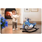 Hobbel politieauto - hout - 28 cm zithoogte