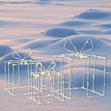 Led kerstcadeau verlichting - 190LED - warm wit - set van 3