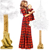 Kunstkerstboom - wit - 160 cm