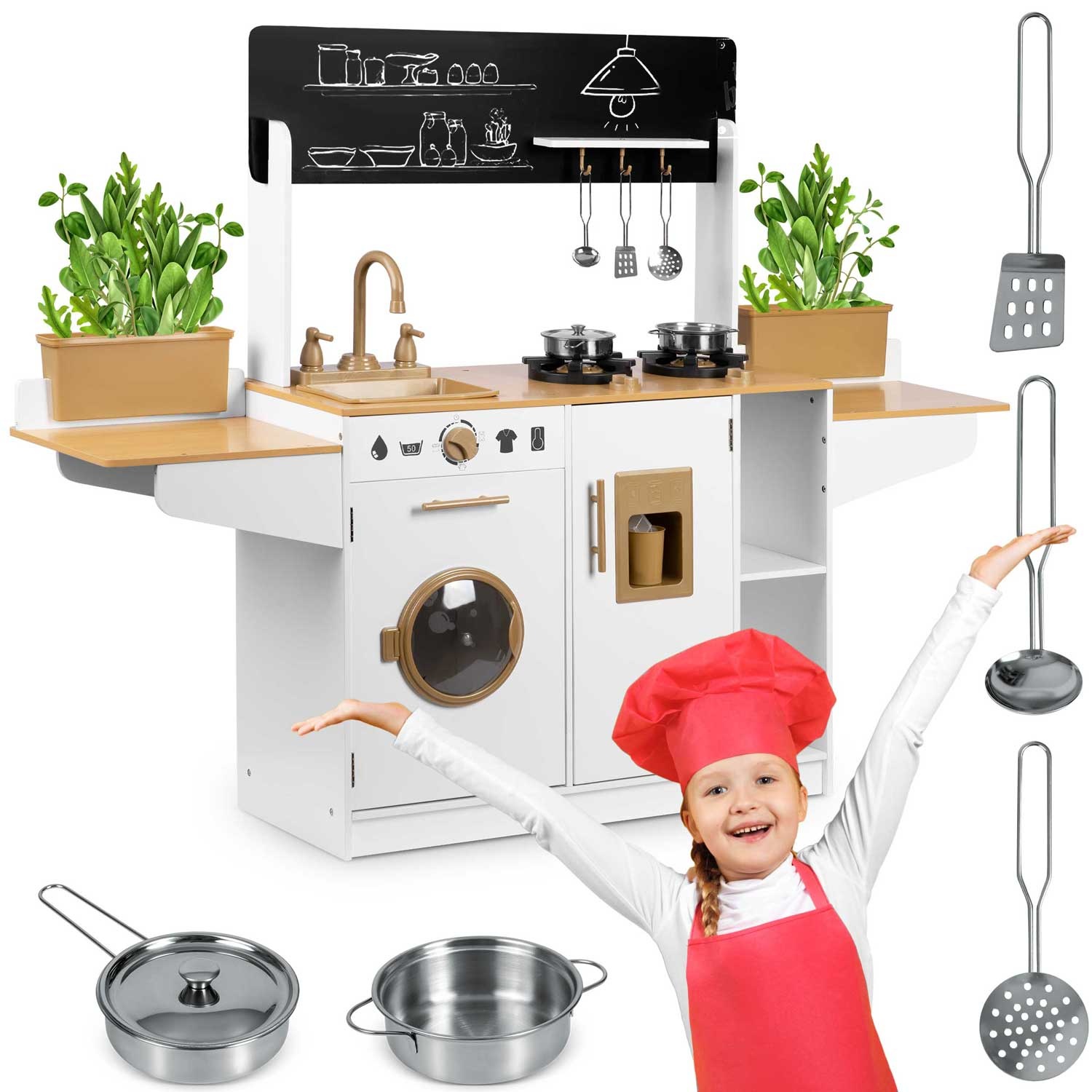 Houten speelgoedkeuken - 70 x 29,5 x 98 cm