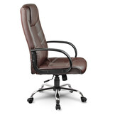 Leren bureaustoel - bruin - leder - 60x50x121,6 cm