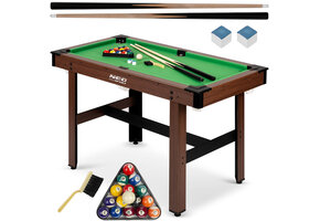 Biljarttafel - 122x61x76 cm - donkerbruin