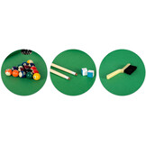 Biljarttafel - 122x61x76 cm - donkerbruin