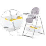 Kinderstoel - met eetblad - 15kg max. - lavendelkleurig