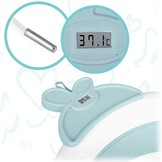 Babybadje met thermometer - blauw wit - 51x21,5 cm