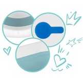 Babybadje met thermometer - blauw wit - 51x21,5 cm