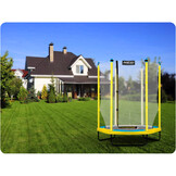 Kindertrampoline 140 cm - 4,5ft - geel groen