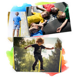 Kindertrampoline 140 cm - 4,5ft - geel groen