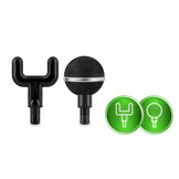 Massagepistool - 8 verwisselbare opzetstukken - zwart