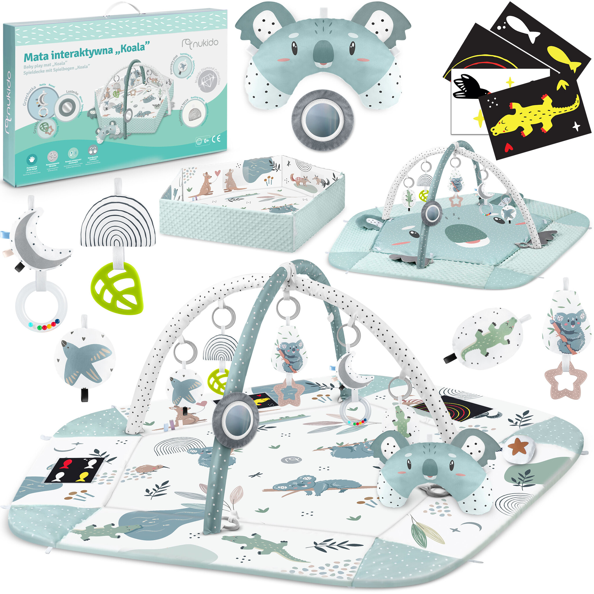 Speelkleed baby - interactief & educatief - 136x136 cm