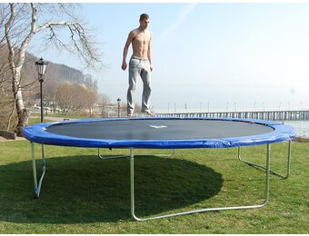 Trampoline randkussen - 435 cm - blauw