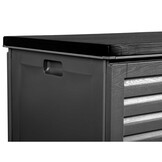 Tuinkist zwart - 143x57x53,5 cm - 390 liter