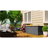 Tuinkist zwart - 143x57x53,5 cm - 390 liter