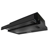 Telescopische afzuigkap - 50cm - zwart - dampkap