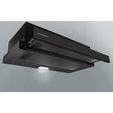 Telescopische afzuigkap - 50cm - zwart - dampkap
