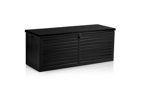 Tuinkist - zwart - 143,5x57x53,5 cm - 390 liter