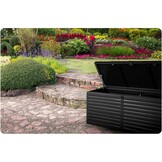 Tuinkist - zwart - 143,5x57x53,5 cm - 390 liter