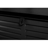 Tuinkist - zwart - 143,5x57x53,5 cm - 390 liter