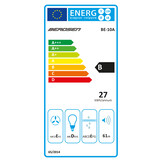 Onderbouw afzuigkap - 60cm - Berdsen BE-10-A - zwart